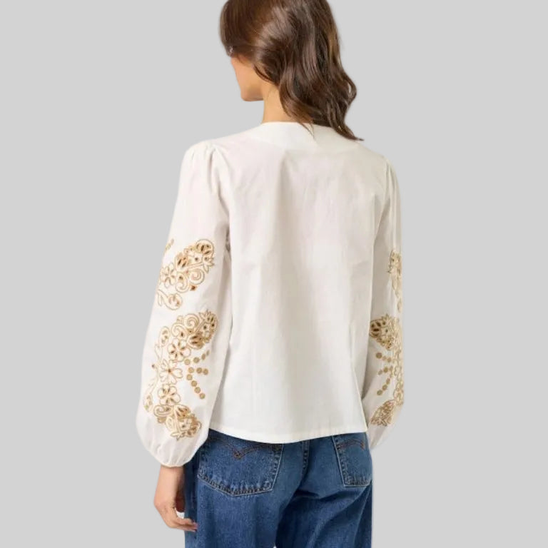 Floral Embroidered Top