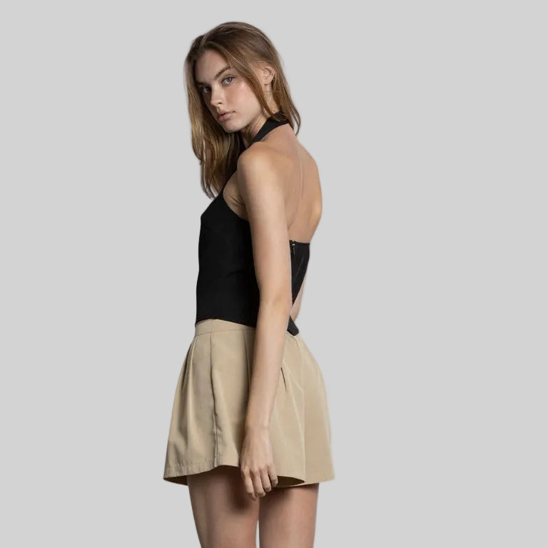 Buckle Halter Top
