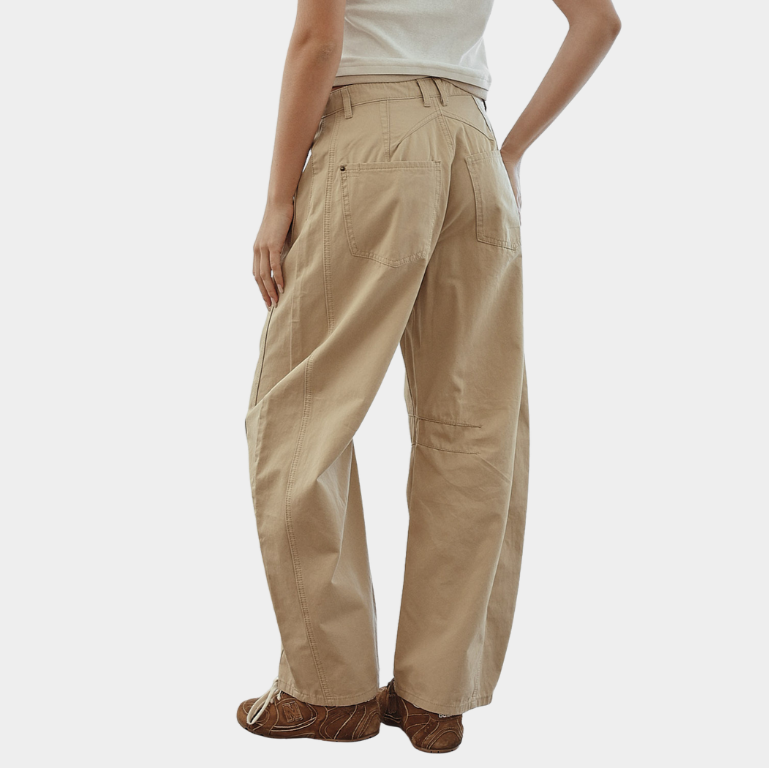 Wide Leg Barrel Pants