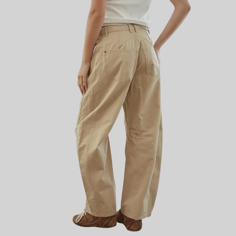 Wide Leg Barrel Pants