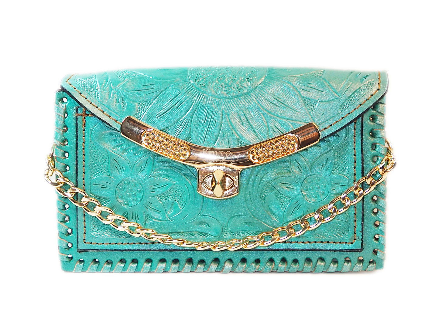 Baguette Turquoise Purse
