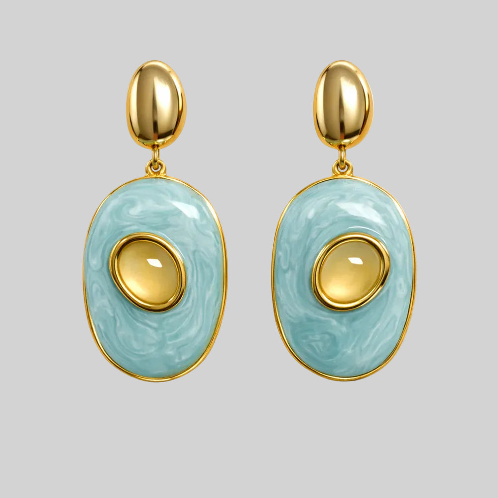 Light Blue Drop Earrings