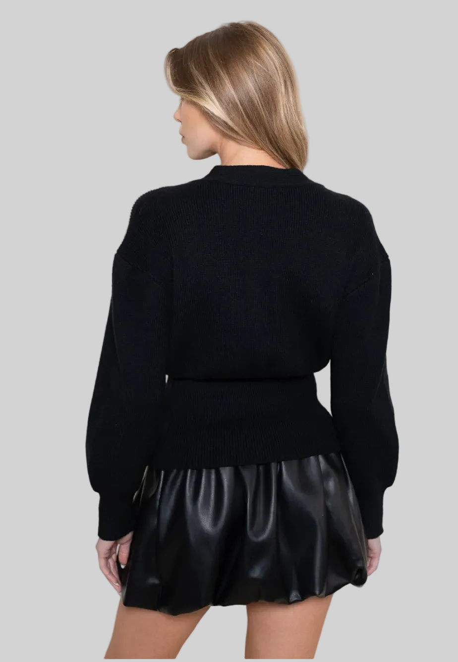 Gold Button Cardigan