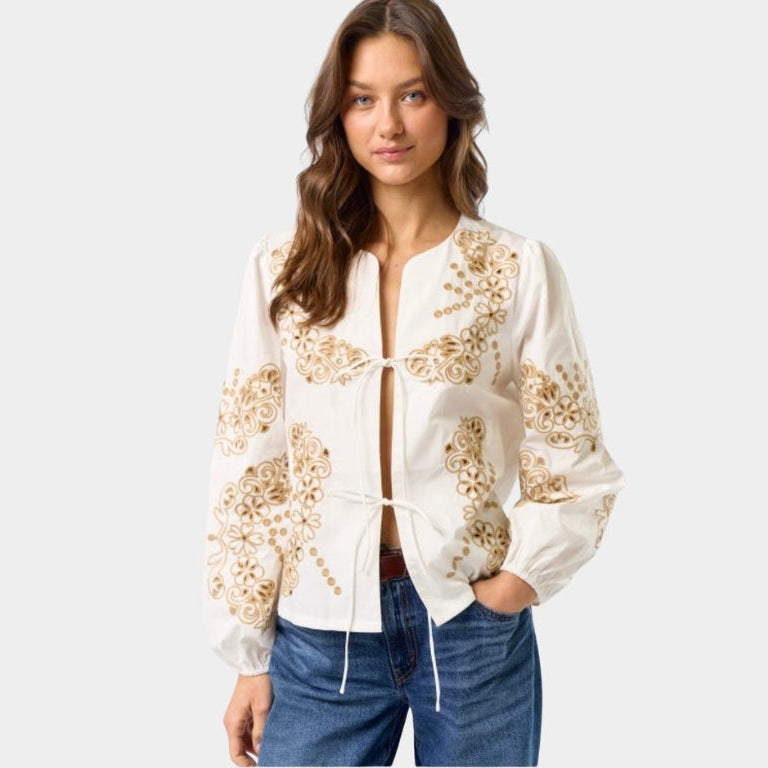 Floral Embroidered Top