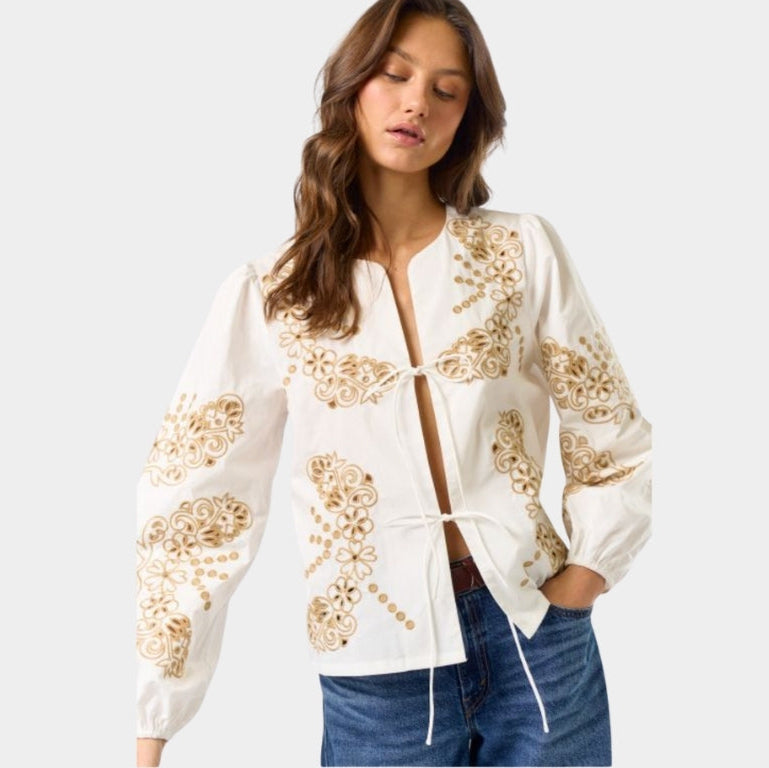 Floral Embroidered Top