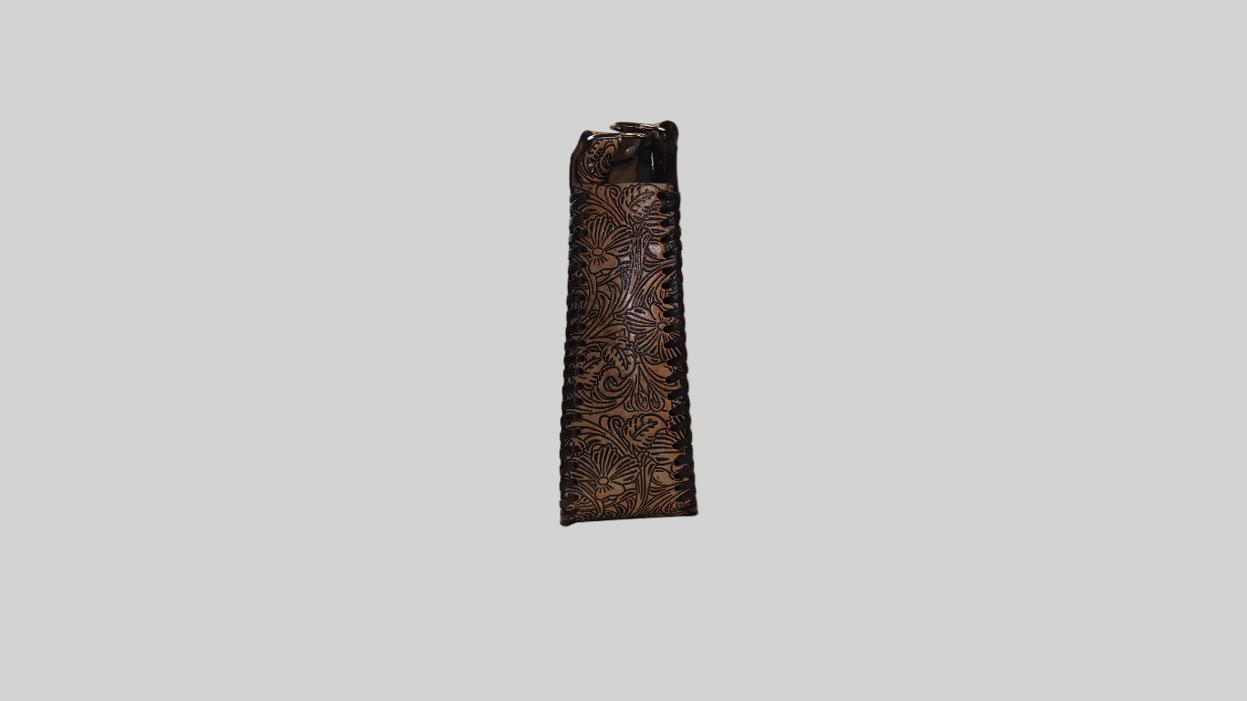 Floral Brown Saddle Bag