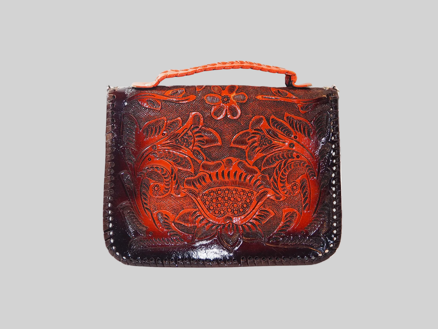 Ombre Brown Orange Purse