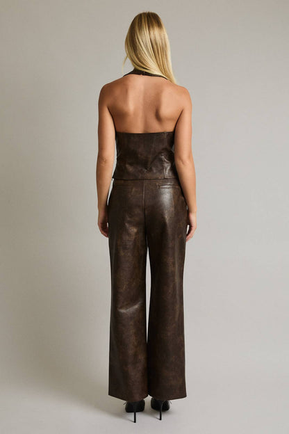 Faux Leather Pants