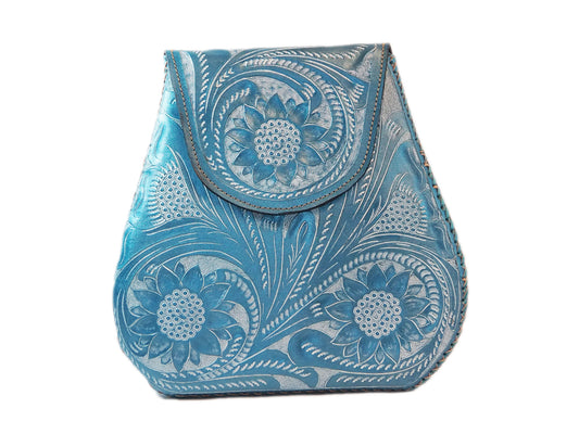 Blue Sunflower Bag with matching wallet