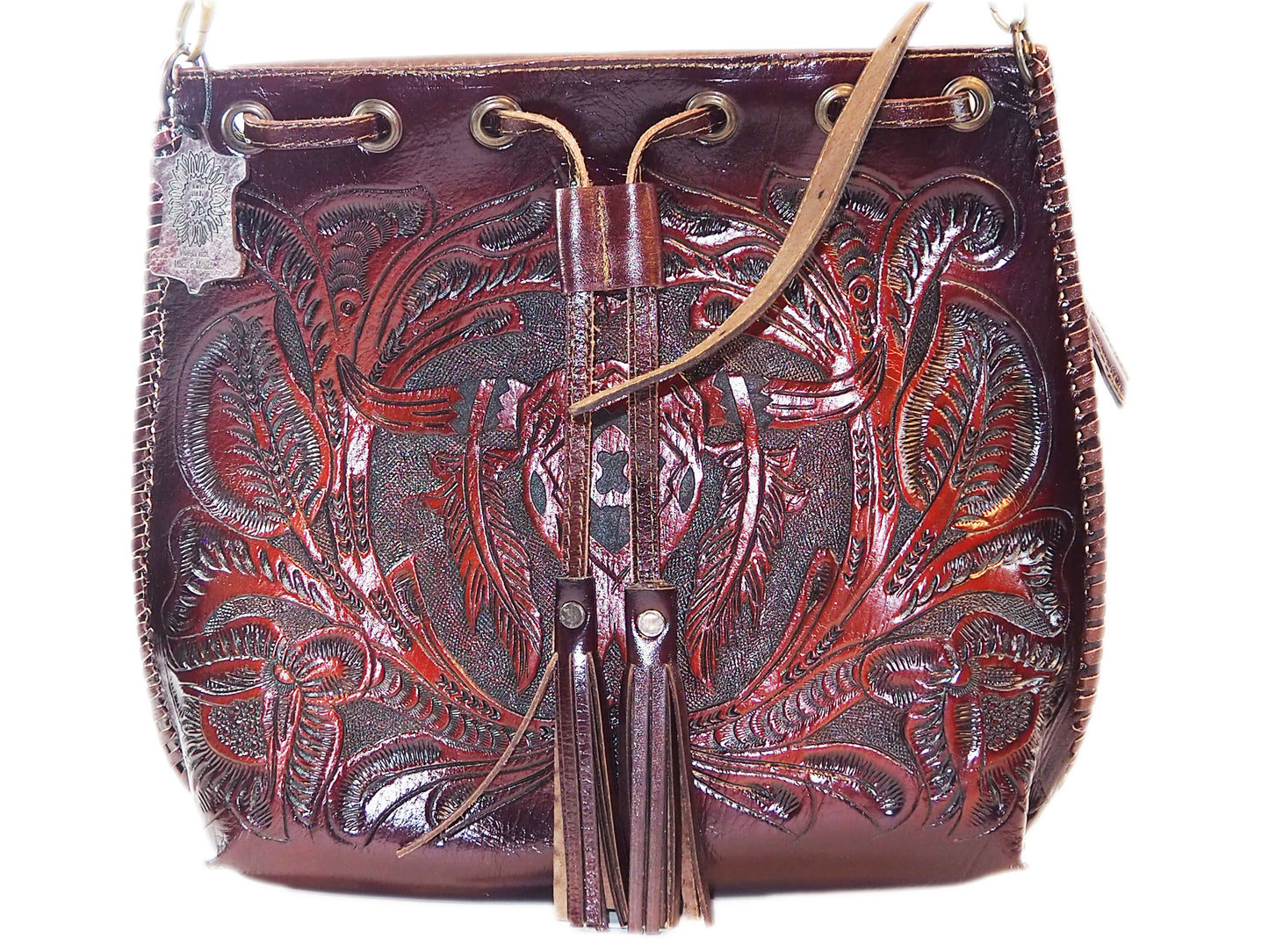 Bucket Drawstring Bag Bull Horn