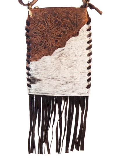 Fringe Cowhide Crossbody