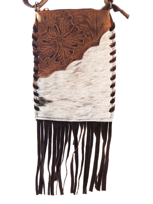 Fringe Cowhide Crossbody
