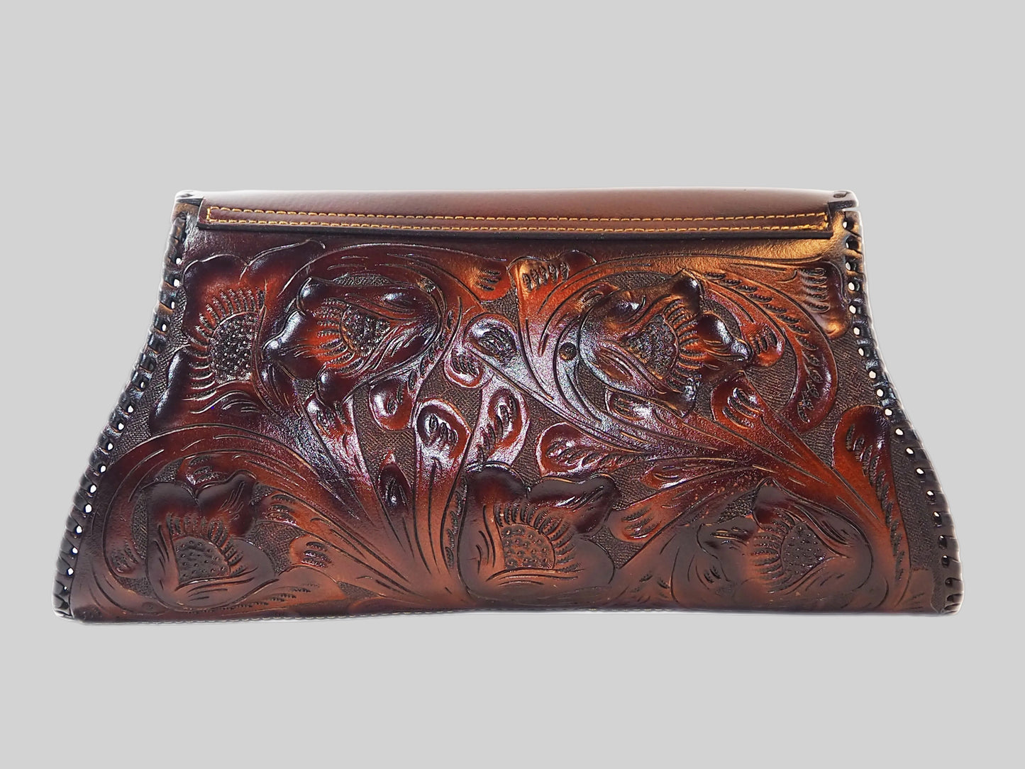 Brown Clutch with wallet