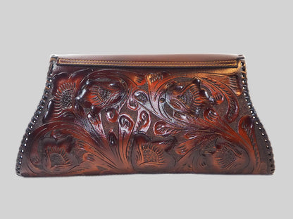 Brown Clutch with wallet