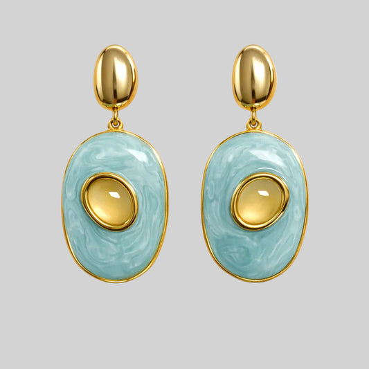 Light Blue Drop Earrings