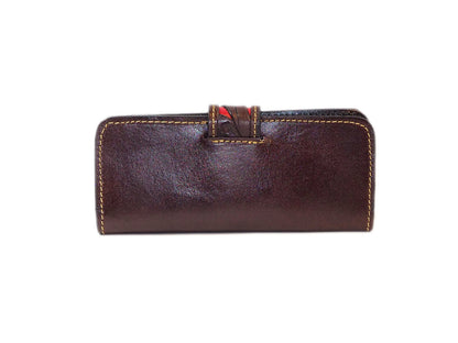 Red Tooled Bag With Matching Wallet