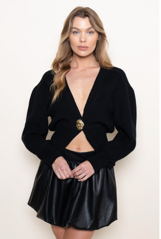 Gold Button Cardigan