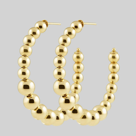 Beaded Hoops